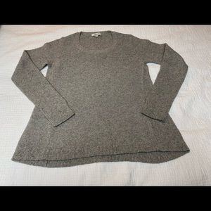 Madewell Scoop Neck Grey Knit Sweater Small